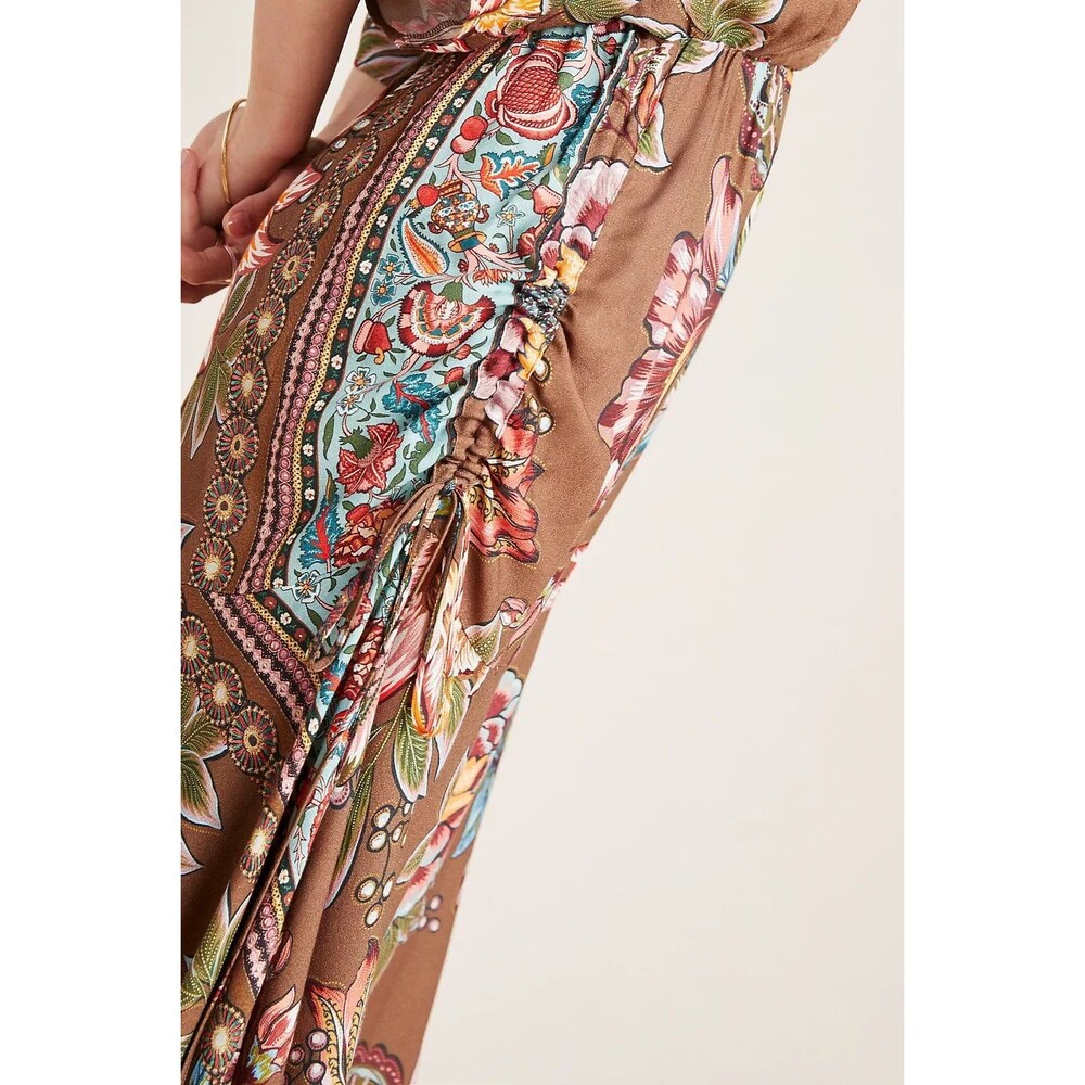 FARM Rio Brown Floral Maxi Dress - Picture 5 of 14